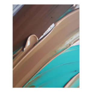 Póster Textura abstracta de terroso azul verdoso y arcill