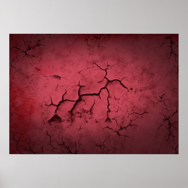 Póster Textura abstracta pared rojizo de arcilla roja (Frente)