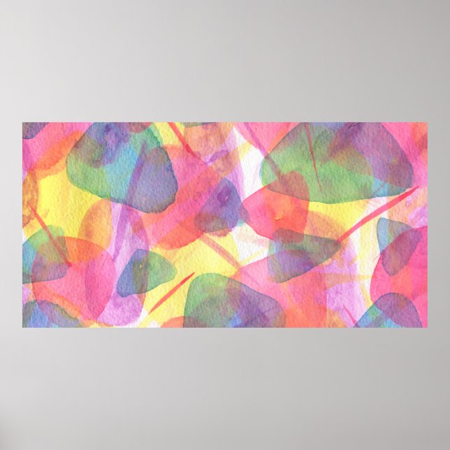 Póster Textura acuarela (Frente)