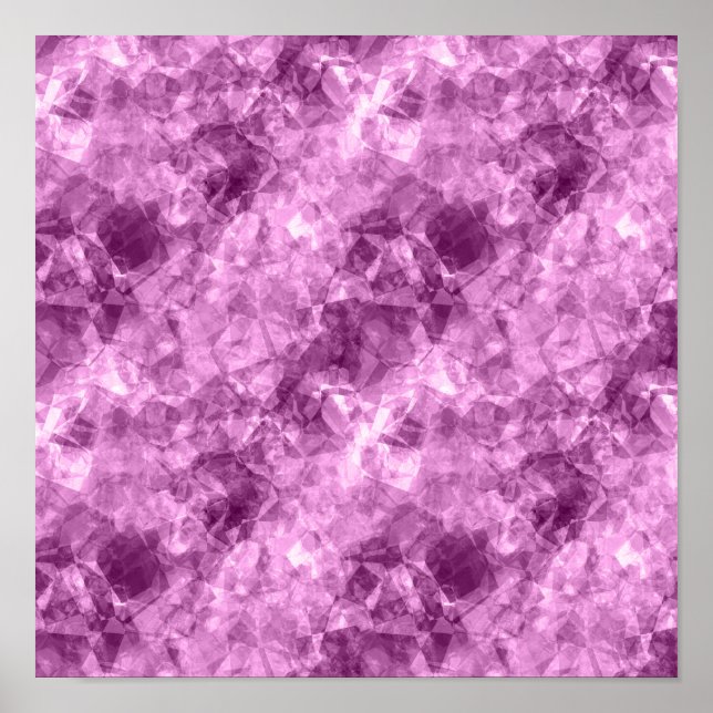 Póster Textura arrugada rosa oscuro (Frente)
