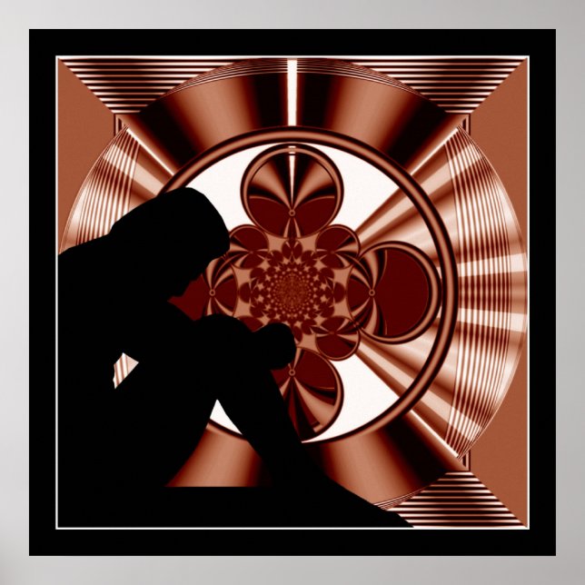 PÓSTER TEXTURA ART DECO #05 (Frente)