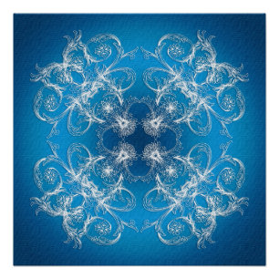 Póster Textura barroca abstracta de la pendiente del