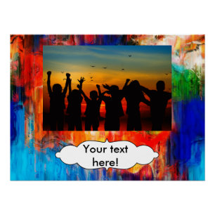 Póster Textura colorida