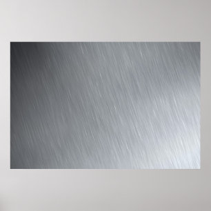 Póster Textura de acero inoxidable con resaltados de ilum