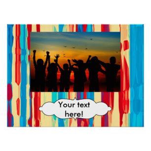 Póster Textura de acuarelas