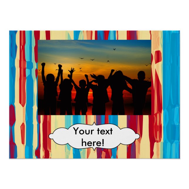 Póster Textura de acuarelas (Anverso)