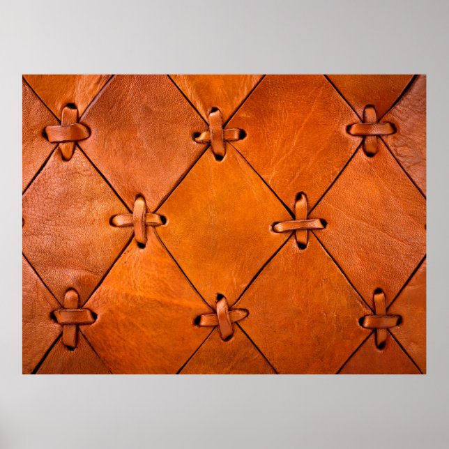 Póster Textura de cuero. (Frente)