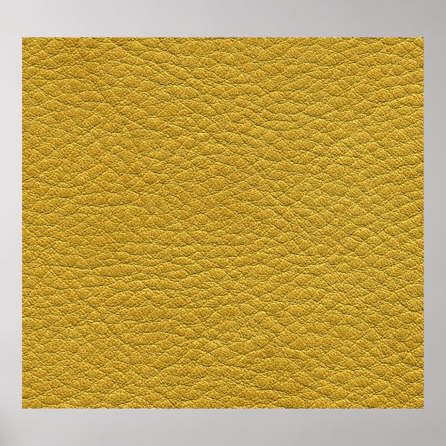 Póster Textura de cuero amarillo Seamless Closeup (Frente)
