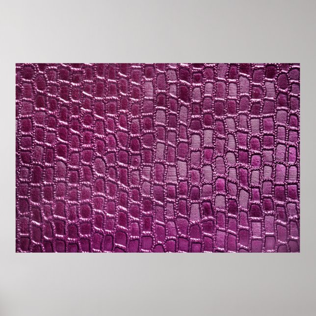 Póster Textura de cuero púrpura (Frente)