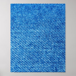 Póster Textura de Denim Azul