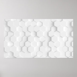 Póster Textura de fondo blanco. 3d ilustracion, 3d ing.