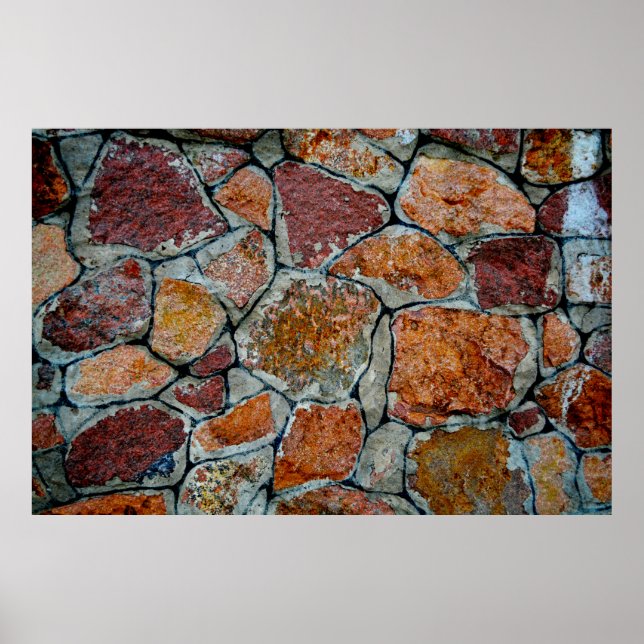 Póster textura de fondo hermosa con estoneabstracto, un (Frente)