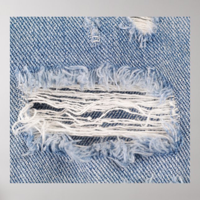 Póster Textura de jeans desvergonzados (Frente)