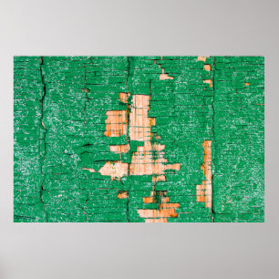 Póster Textura de la antigua valla de madera con pintura 