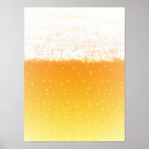 Póster Textura de la cerveza