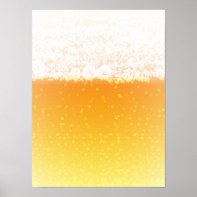 Póster Textura de la cerveza (Frente)
