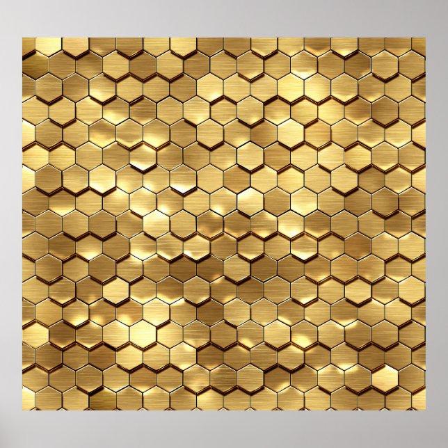 Póster Textura de la representación 3D del Honeycomb dora (Frente)