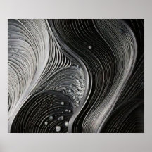 Textura de línea de ondas fluidas monocromas