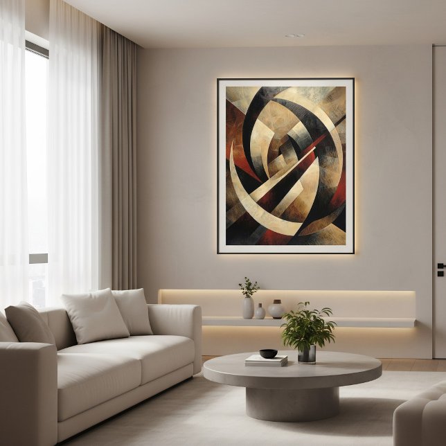 Póster Textura de madera geométrica abstracta (Subido por el creador)