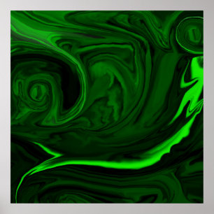 Póster textura de malaquita verde
