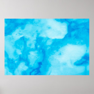 Póster Textura de mármol blanco azul con patronabst natur