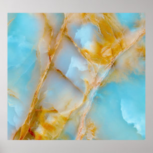 Póster Textura de mármol, interior de ónice colorido.