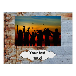 Póster Textura de pintura de pelado