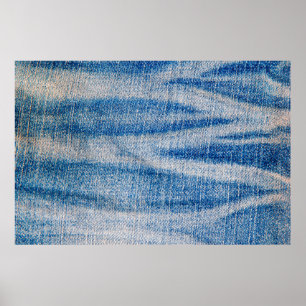 Póster textura de tela de jeans azules, fondo de tela