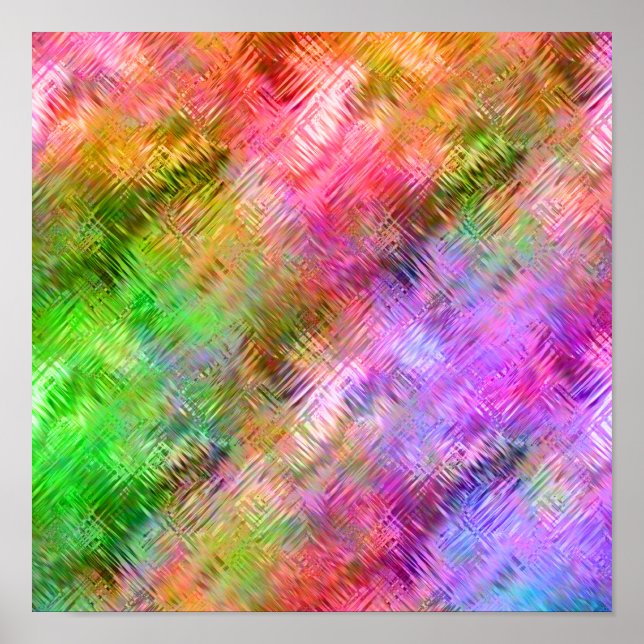 Póster Textura de vidrio opalino colorido (Frente)