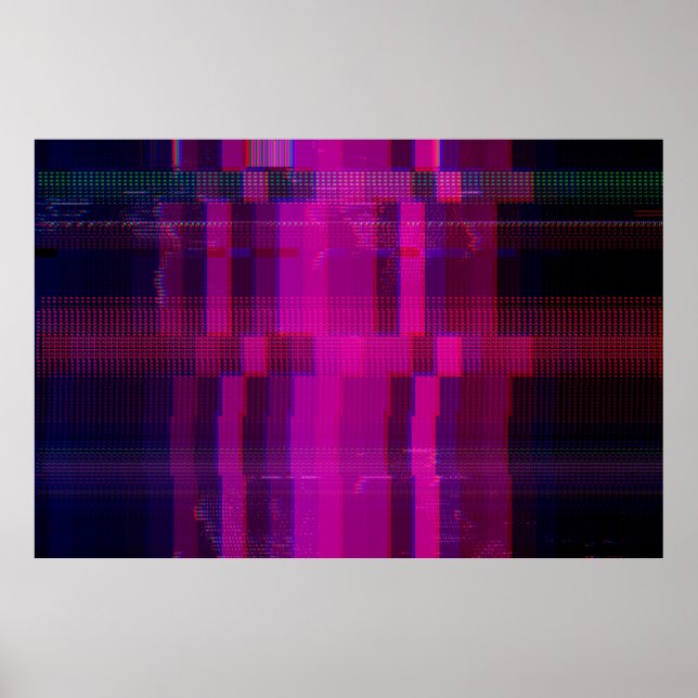 Póster Textura del destello de pantalla de prueba (Frente)