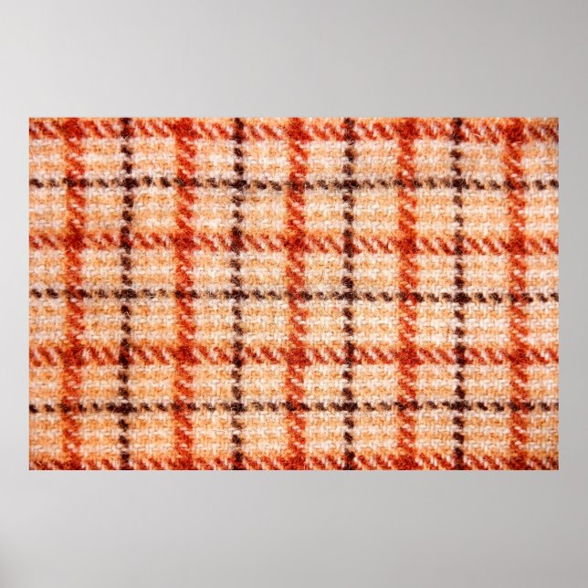 Póster Textura del diseño tartán. (Frente)