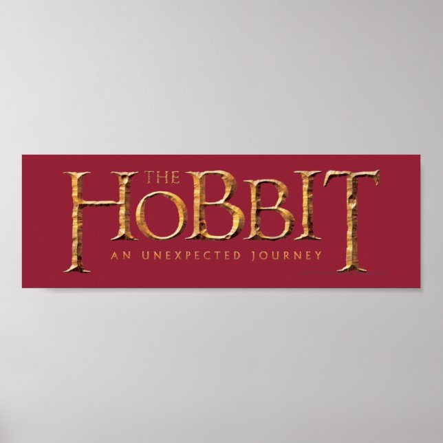Póster Textura del logotipo de Hobbit (Frente)