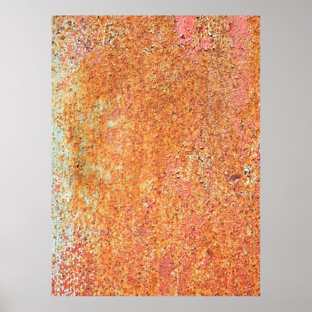 Póster Textura del metalabstracto pintado antiguo, edad,  (Frente)