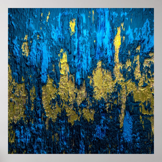 Póster Textura dorada de lujo. (Frente)