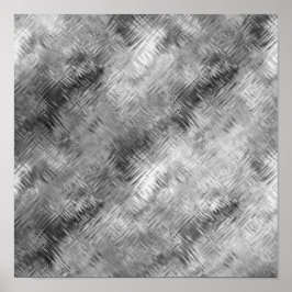 Póster Textura garabateada gris de hematita
