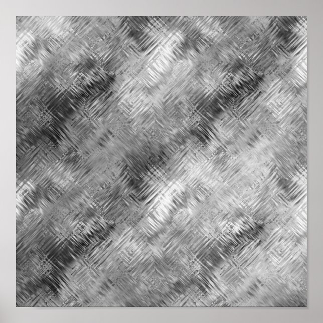 Póster Textura garabateada gris de hematita (Frente)