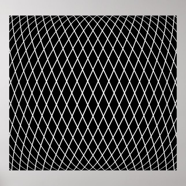 Póster Textura geométrica del entramado de diamante. (Frente)