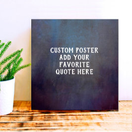 Póster textura gris oscuro y azul angustiado añaden una c