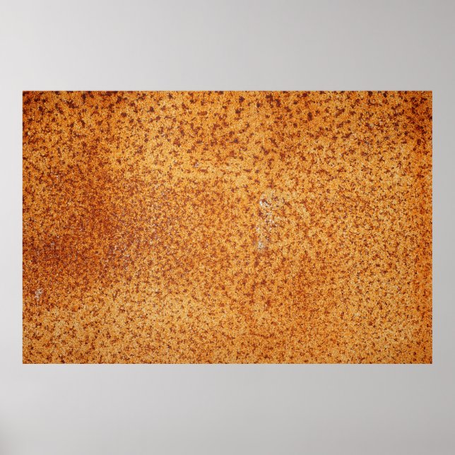 Póster Textura grunge de placa de metal muy vieja y oxida (Frente)