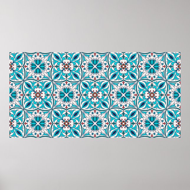 Póster textura inmaculada. Hermoso patrón de colores (Frente)