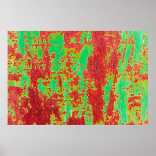 Póster textura metalizado con arañazos y grietas, efecto