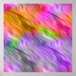 Póster Textura ondulada con orquídea púrpura