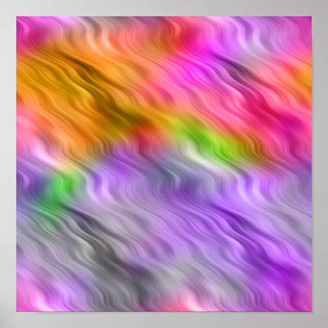 Póster Textura ondulada de orquídea púrpura (Frente)