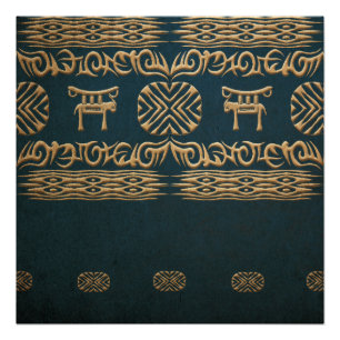 Póster Textura tribal africana étnica del grunge