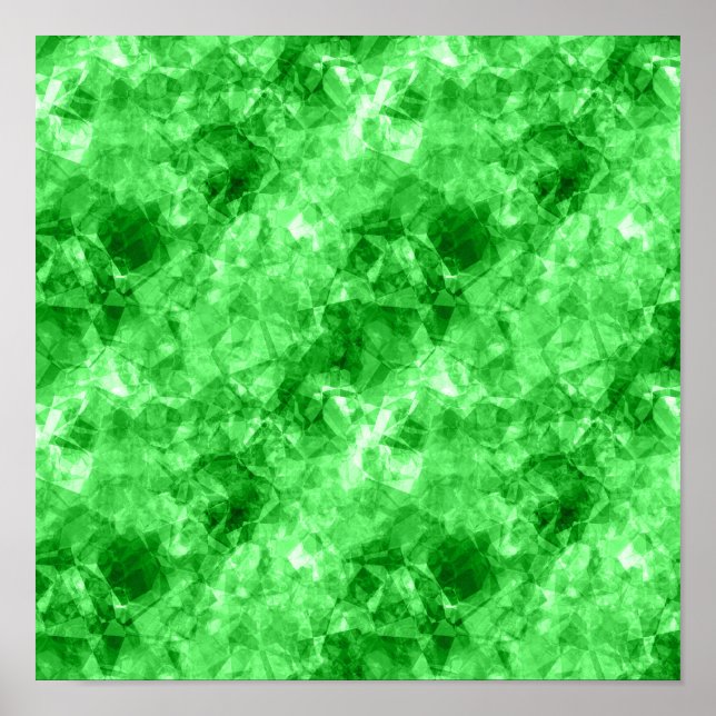 Póster Textura Verde Arrugada (Frente)