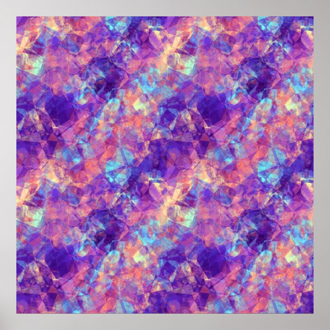 Póster Textura Violeta Cruzada (Frente)