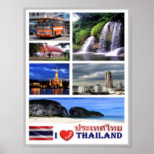 Póster Thailand - I Love -