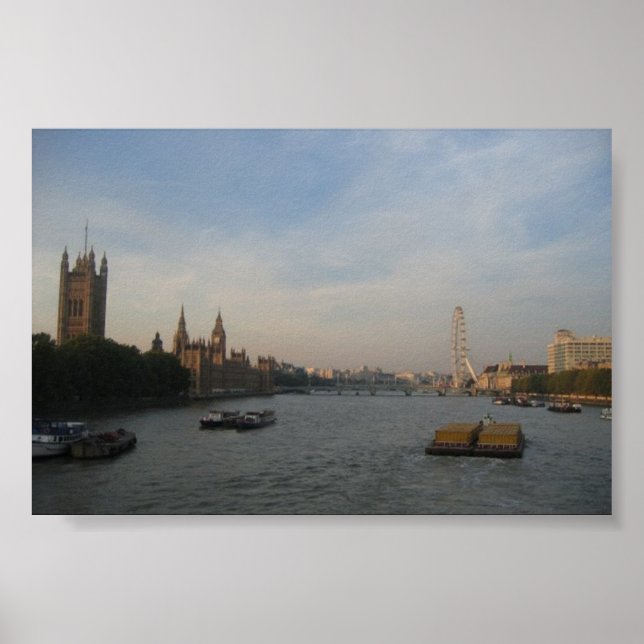 Póster Thames River, Londres, octubre de 2005 (Frente)