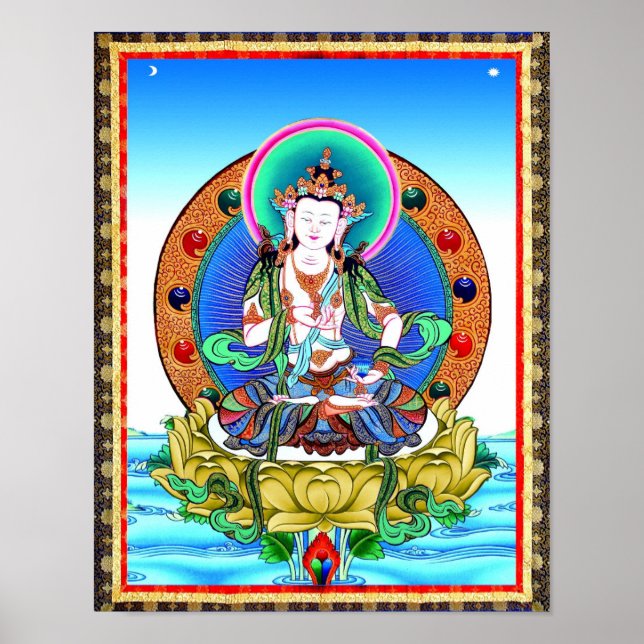 Póster Thangka Vajrasattva Tattoo Mandala (Frente)