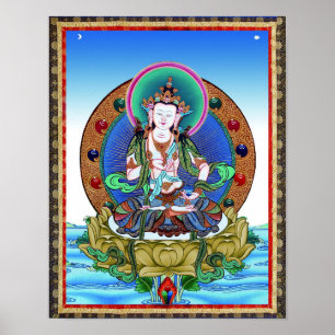 Póster Thangka Vajrasattva Tattoo Mandala Poster tibetano
